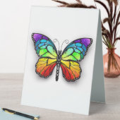 Plaque De Table Papillon arc-en-ciel monarque (En SItu (Tableau))