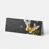 Plaque De Table Papillons blancs et dorés (Verso)