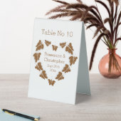 Plaque De Table Papillons couleur chocolat Mariage design (En SItu (Tableau))
