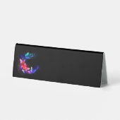 Plaque De Table Papillons de nuit Neon brillants sur arrière - pla (Verso)