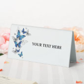 Plaque De Table Papillons volants bleus Morpho (In SItu (Mariage))