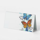 Plaque De Table Papillons volants Morpho et Monarch (Verso)