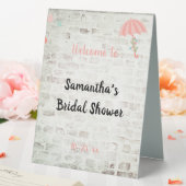 Plaque De Table Parapluie de douche de mariage Brique Numéro de ta (In SItu (Mariage))