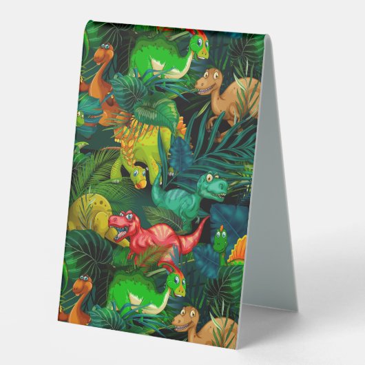 Plaque De Table Parc Dinosaur (Recto)
