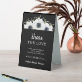 Plaque De Table Partagez le Hashtag de l'amour (En SItu (Tableau))