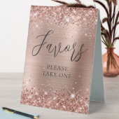 Plaque De Table Parties scintillant d'or rose et mariage Foil Fave (En SItu (Tableau))