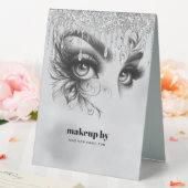 Plaque De Table Parties scintillant en argent de maquillage (In SItu (Mariage))