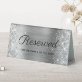 Plaque De Table Parties scintillant et huile d'argent Girly Réserv (En SItu (Tableau))