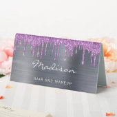 Plaque De Table Parties scintillant pourpre (In SItu (Mariage))