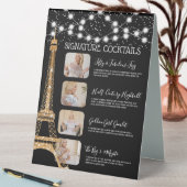Plaque De Table Parties scintillant Tour Eiffel Lumières Signature (En SItu (Tableau))