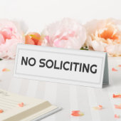 PLAQUE DE TABLE PAS DE SOLICITATION (In SItu (Mariage))