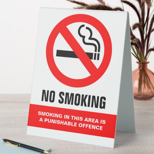 Plaque De Table Pas de tabac (En SItu (Tableau))
