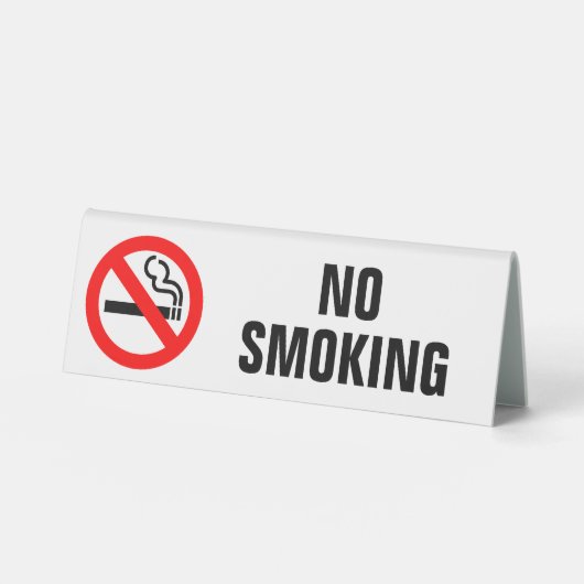 Plaque De Table Pas de tabac (Recto)