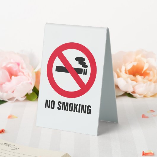 Plaque De Table Pas de tabac. Interdit de fumer réversible (In SItu (Mariage))