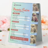 Plaque De Table Pastel Green Sky Blue Salon Tarifs (In SItu (Mariage))