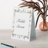 Plaque De Table Pastel Pink Green Sage Floral Mariage Bienvenue (En SItu (Tableau))
