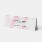 Plaque De Table Pastel Pink Marble Procureur de l'immigration (Verso)