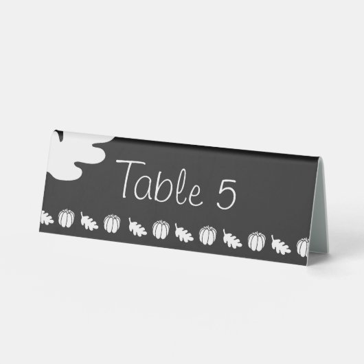 Plaque De Table Patch citrouille dans le panneau de tente de table (Recto)