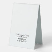 Plaque De Table Payer ici QR Code Iridescente Rainbow Hologramme (Verso)