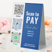 Plaque De Table Payer ici Venmo PayPal Table Tente Signal (In SItu (Mariage))