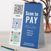 Plaque De Table Payer ici Venmo PayPal Table Tente Signal (En SItu (Tableau))