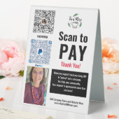 Plaque De Table Payer ici Venmo Transactions commerciales Code QR (In SItu (Mariage))