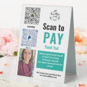 Plaque De Table PayPal Venmo Transactions commerciales Payer ici (In SItu (Mariage))