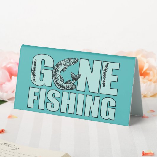 PLAQUE DE TABLE PÊCHE À DISTANCE (In SItu (Mariage))