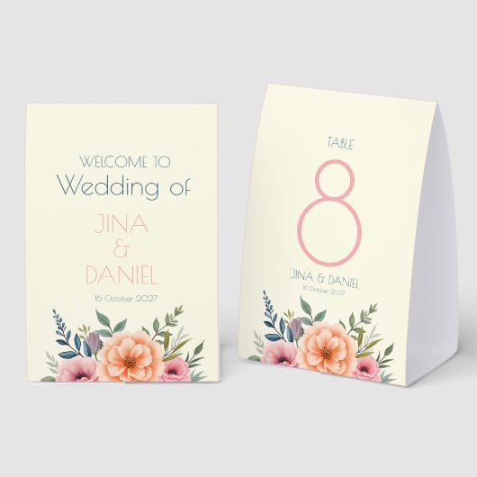 Plaque De Table Pêche et rêve pétale (Recto/verso)