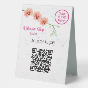 Plaque De Table Pêche Fleurs Orchidées Florist Business