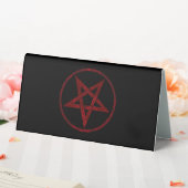 Plaque De Table Pentagram Red Devil (In SItu (Mariage))