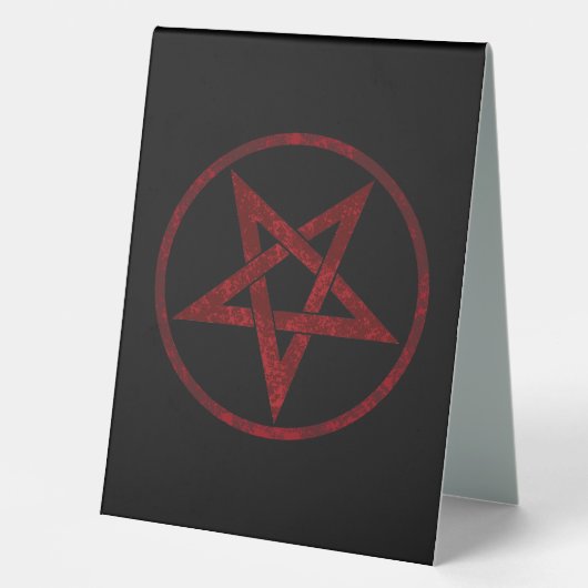 Plaque De Table Pentagram Red Devil (Recto)