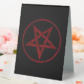 Plaque De Table Pentagram Red Devil (In SItu (Mariage))