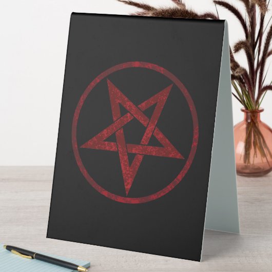 Plaque De Table Pentagram Red Devil (En SItu (Tableau))