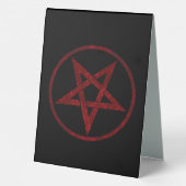 Plaque De Table Pentagram Red Devil (Verso)