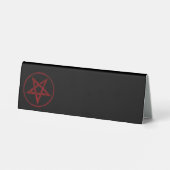 Plaque De Table Pentagram Red Devil (Verso)