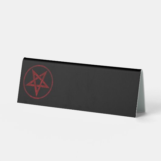 Plaque De Table Pentagram Red Devil (Recto)