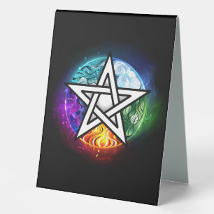 Plaque De Table pentagramme du Wiccan