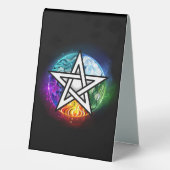 Plaque De Table pentagramme du Wiccan (Verso)