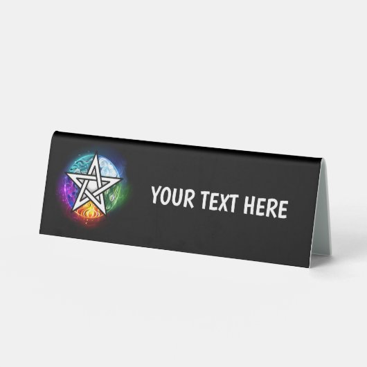 Plaque De Table pentagramme du Wiccan (Recto)