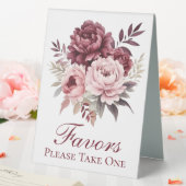 Plaque De Table Peony Aquarelle Floral Wedding Faveurs (In SItu (Mariage))