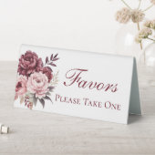 Plaque De Table Peony Aquarelle Floral Wedding Faveurs (En SItu (Tableau))