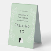 Plaque De Table Peppermenthe Couleur Mariée Et Mariage De Concepti (Recto)