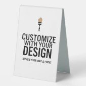 Plaque De Table Personalized Company Branded Custom Minimalist  (Recto)