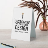 Plaque De Table Personalized Company Branded Custom Minimalist  (En SItu (Tableau))