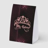 Plaque De Table Personalized Quinceañera Tent Card | Mis Quince (Verso)