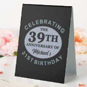 Plaque De Table Personnalisé 60e Humour d'anniversaire (In SItu (Mariage))