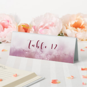 Plaque De Table Personnalisé Table réservée N° famille de la marié