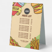 Plaque De Table Personnaliser le logo de l'entreprise | Thème Hotd (Verso)