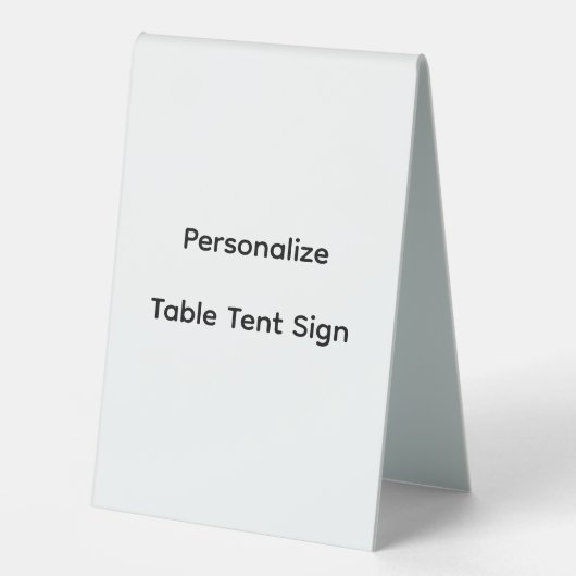 Plaque De Table Personnaliser le plastique (Recto)
